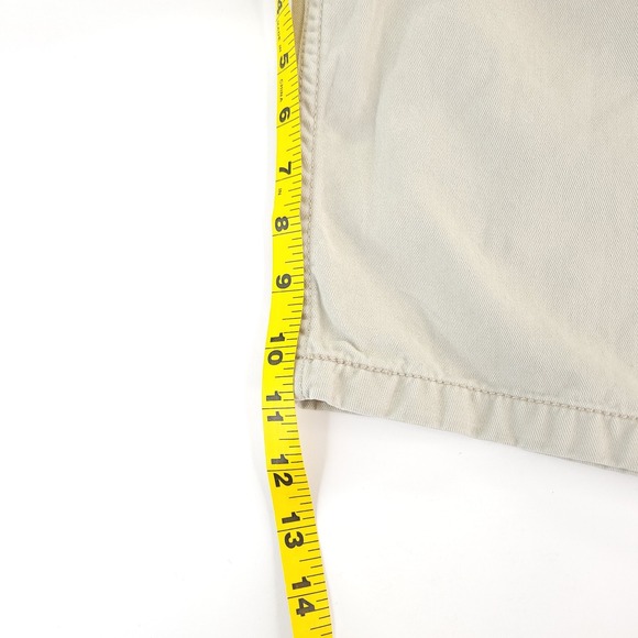 Levis Cargo Shorts Mens 38‎ x 11 Cream White Canvas Work Hiking Camping - Picture 10 of 13
